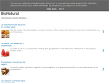 Tablet Screenshot of bionatural.es